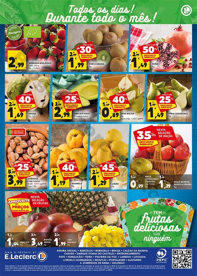 Folheto Frescos promoções de 1 a 30 de Novembro_