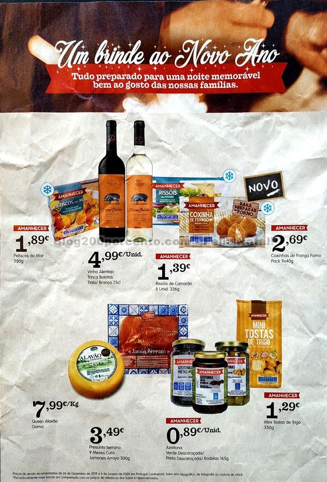 Antevisão folheto amanhecer promoções de 26 dez