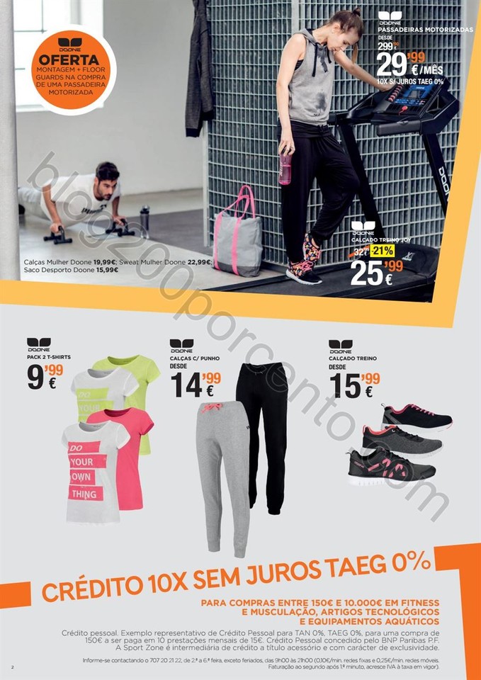 Antevisão Folheto SPORT ZONE Fitness de 30 março