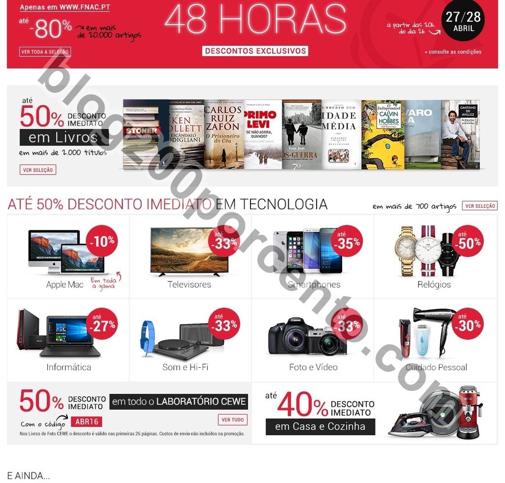 Até 80% de desconto FNAC dias 27 e 28 abril p1.jp