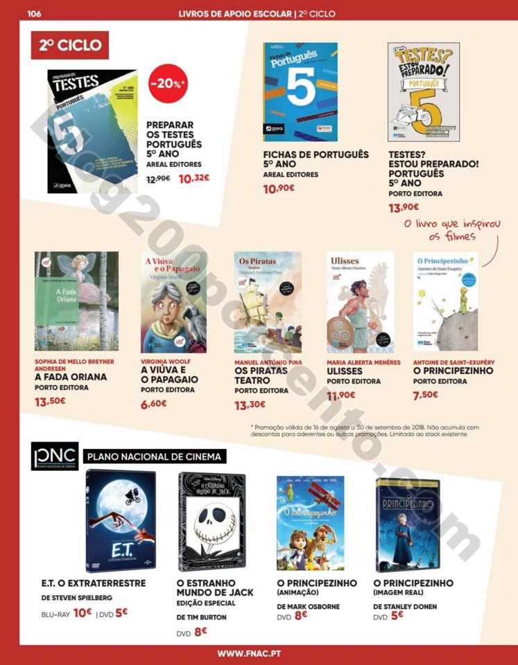 Antevisão Folheto FNAC Regresso às aulas promoç