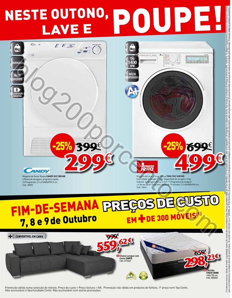 Antevisão Folheto CONFORAMA Promoções de 29 set