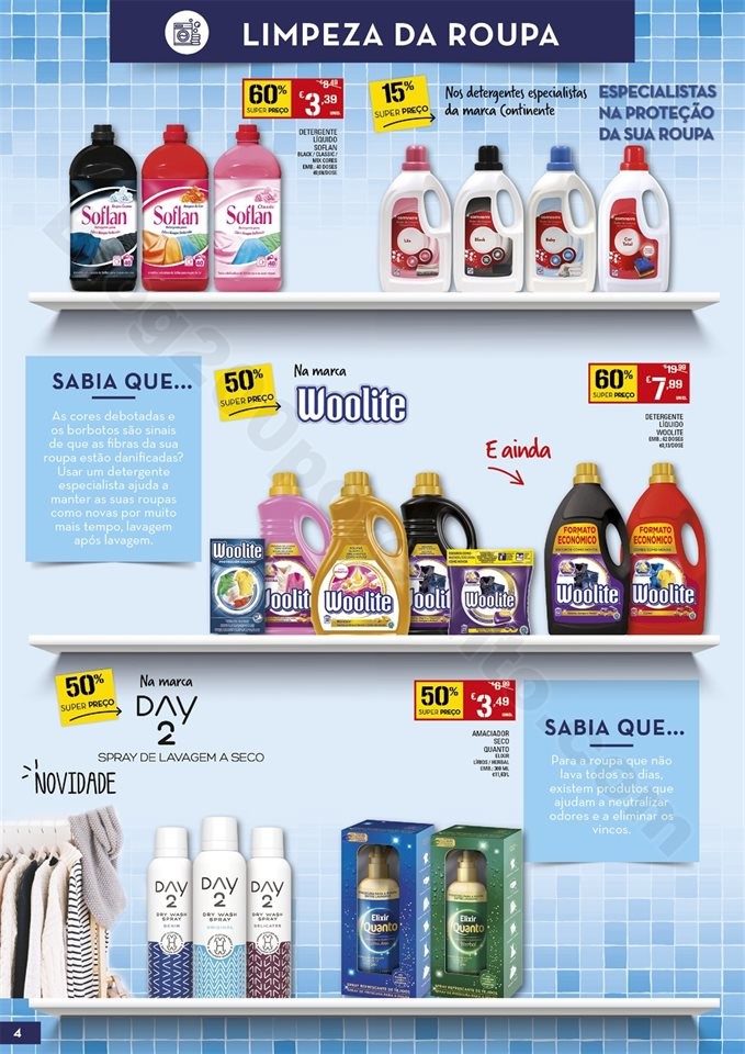 Antevisão Folheto CONTINENTE Limpeza Promoções 