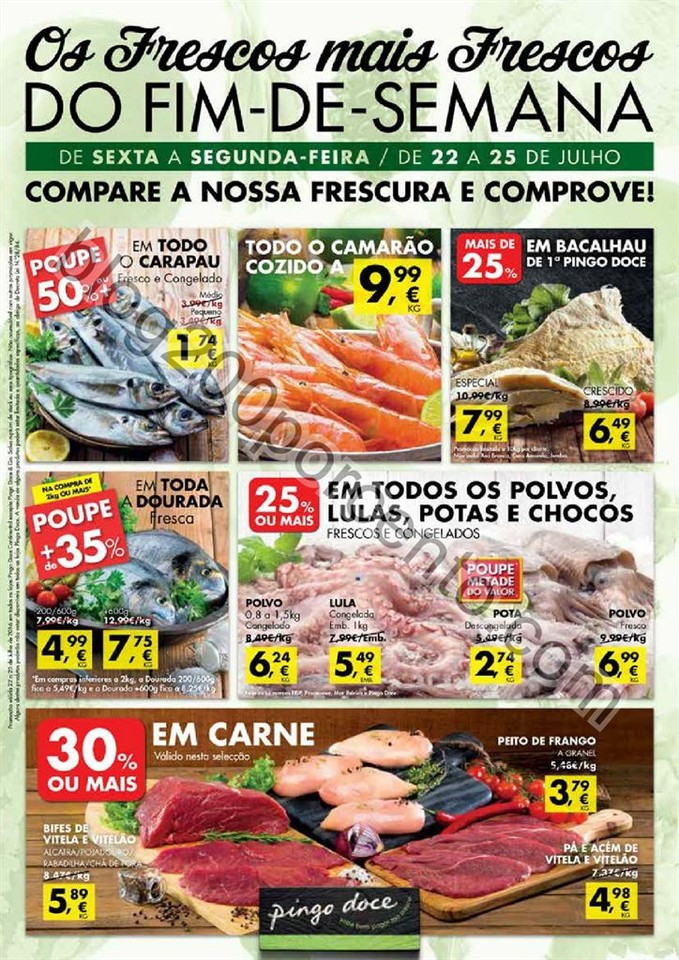 Antevisão Folheto PINGO DOCE Fim de semana promo