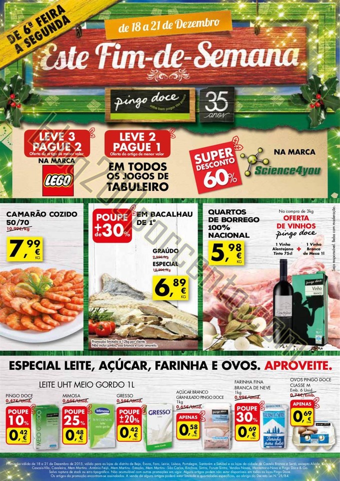 Antevisão Folheto PINGO DOCE Fim de Semana de 18 