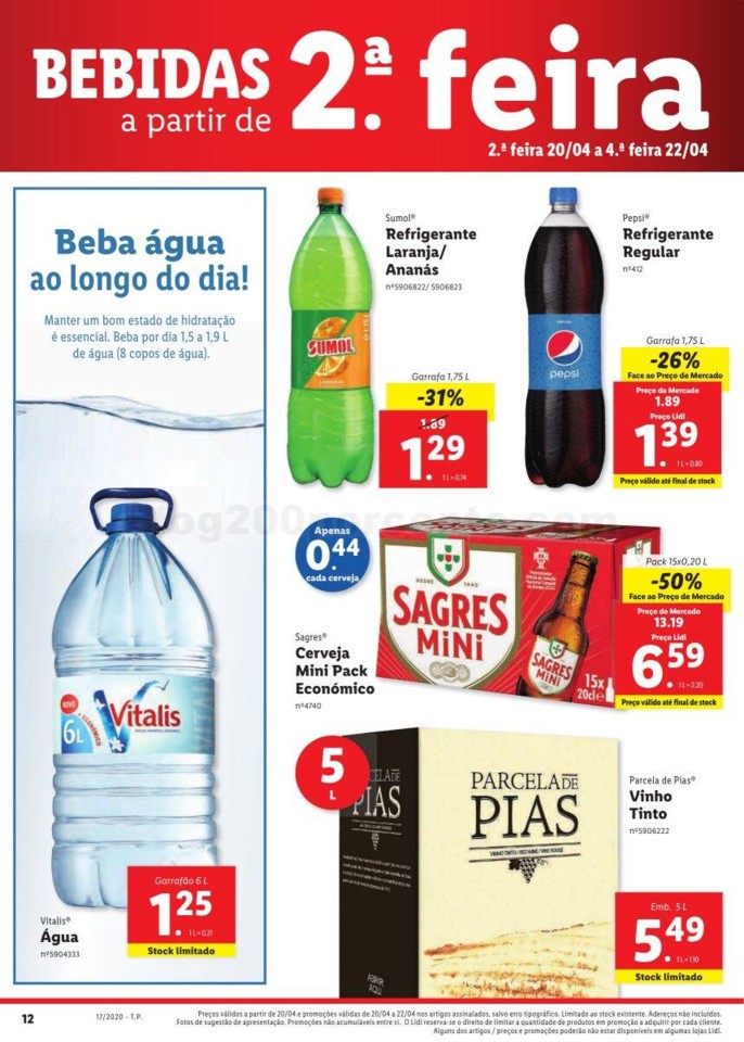 Antevisão Folheto LIDL Promoções de 20 a 26 abr
