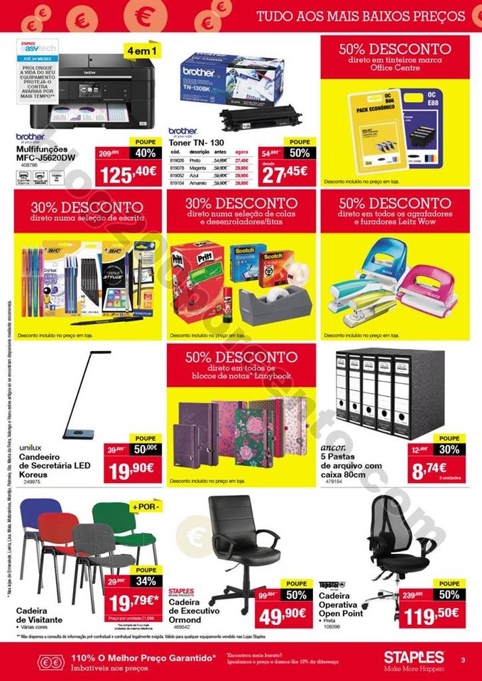 Antevisão Folheto STAPLES promoções de 12 a 18 