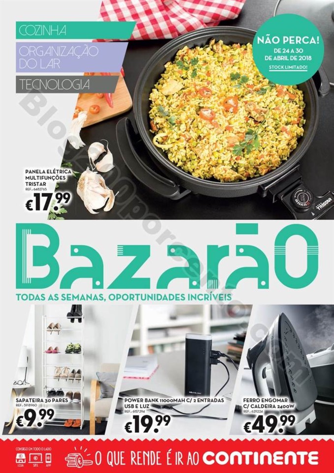 Antevisão Folheto CONTINENTE Bazarão promoções