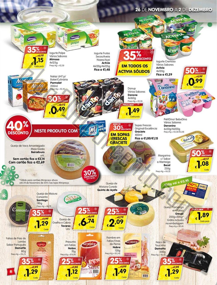 Antevisão Folheto MINIPREÇO Market de 26 novembr