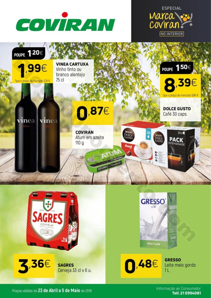 Antevisão Folheto COVIRAN Promoções de 23 abril