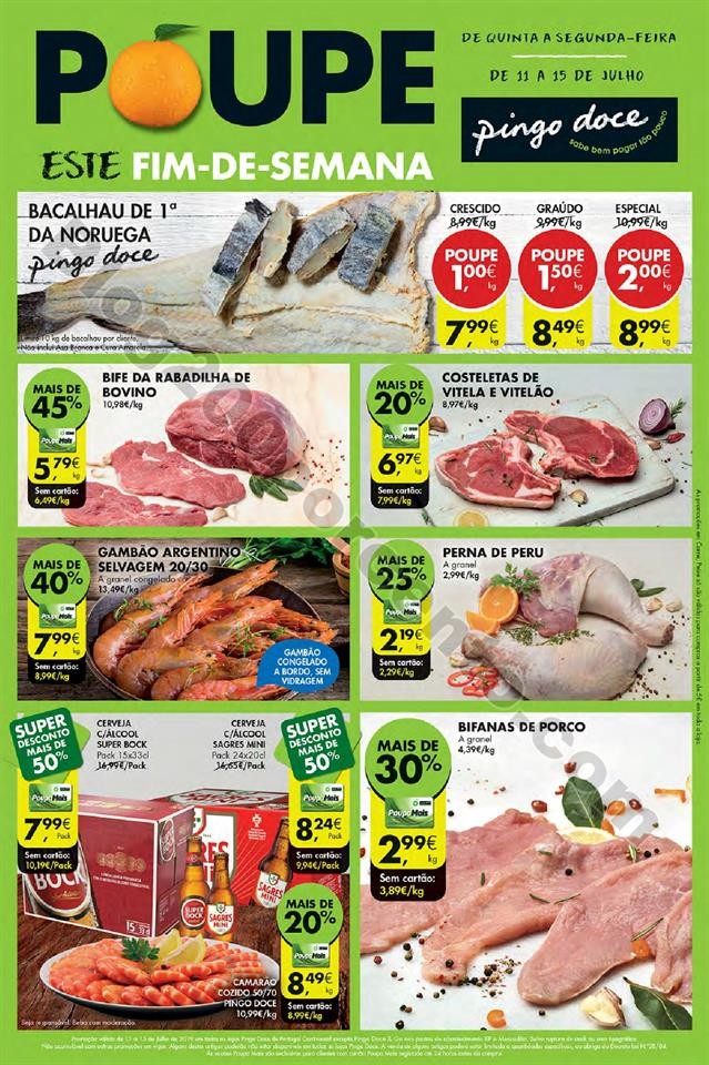 Antevisão Folheto PINGO DOCE Fim de semana - 11 a