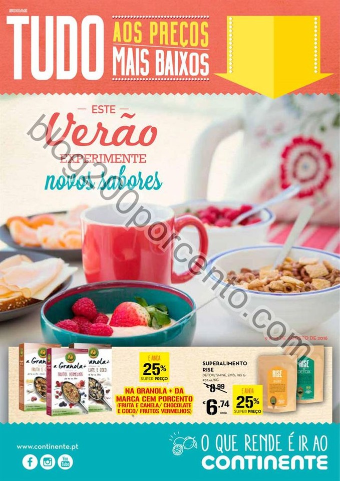 Antevisão Folheto CONTINENTE Extra verão promoç