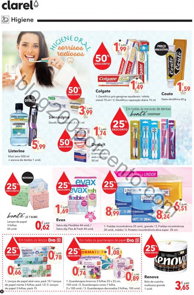 Antevisão Folheto CLAREL Promoções de 28 julho 