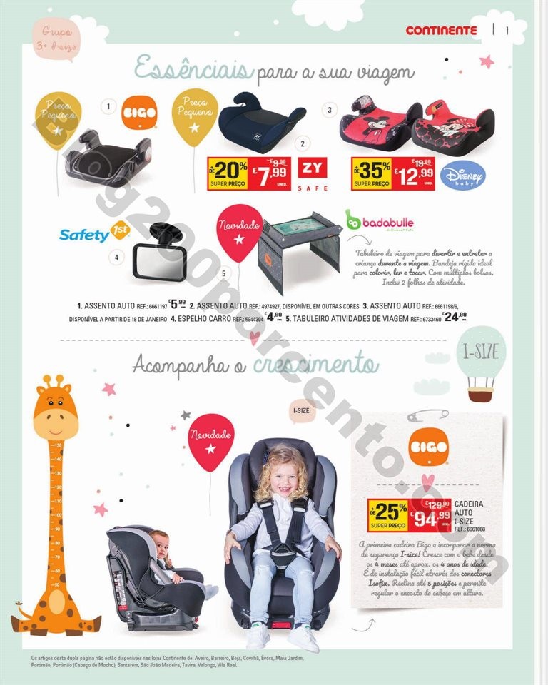 Feira Bebé CONTINENTE Promoções de 7 a 28 janei