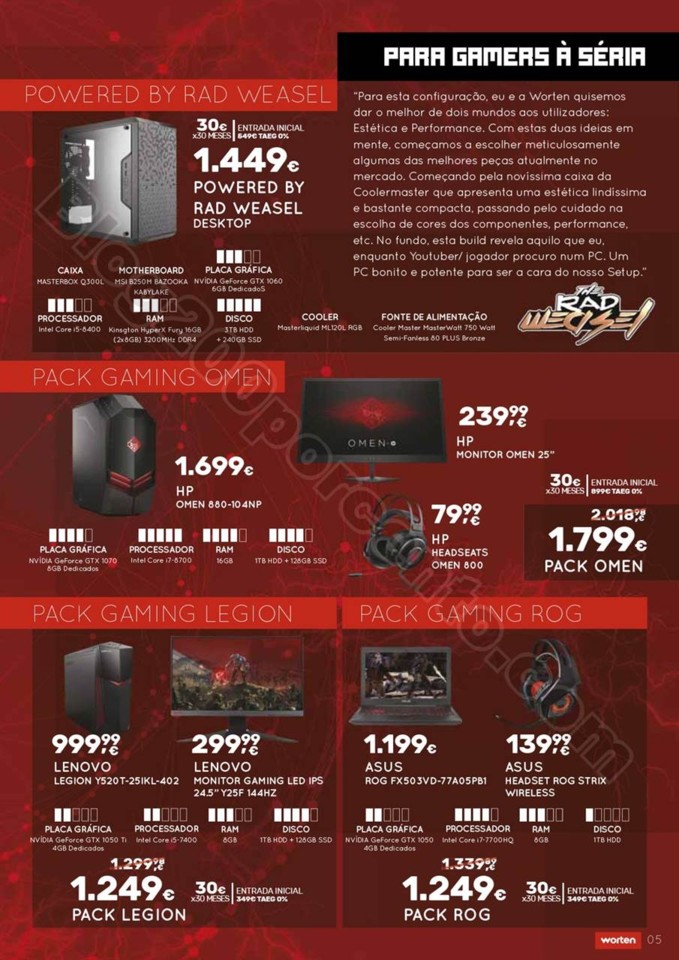 Antevisão Folheto WORTEN Gaming promoções de 26
