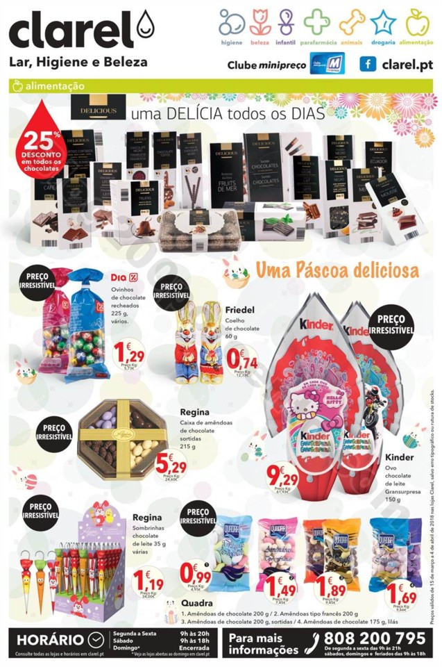 Antevisão Folheto CLAREL Promoções de 15 março
