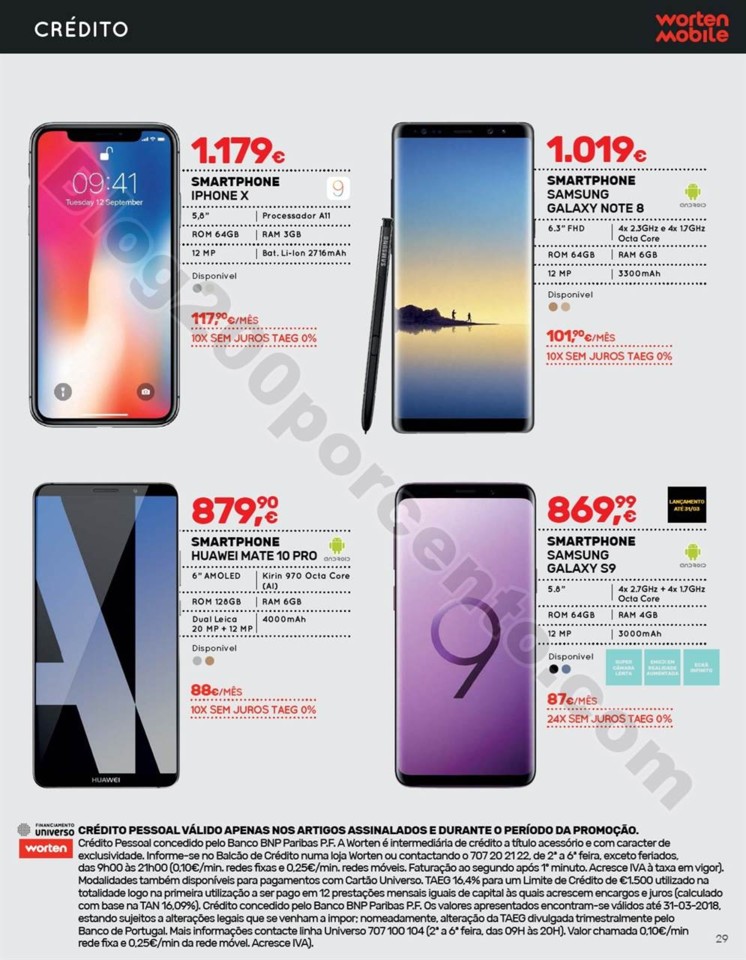 Antevisão Folheto WORTEN Mobile promoções de 15
