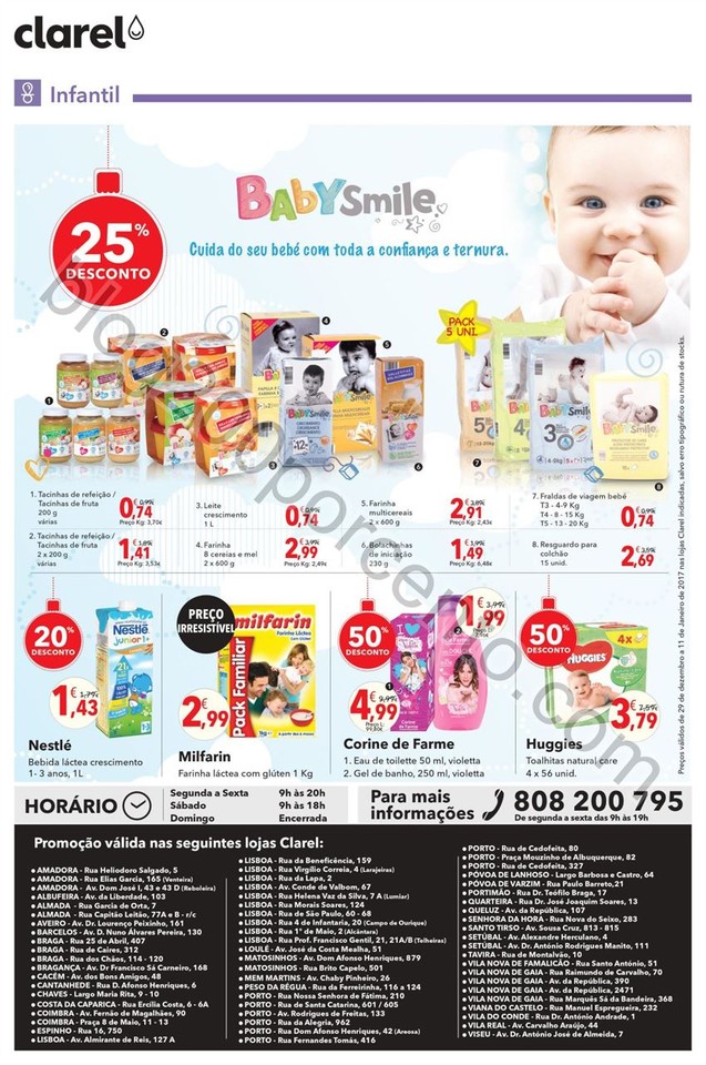 Antevisão Folheto CLAREL Promoções de 29 dezemb