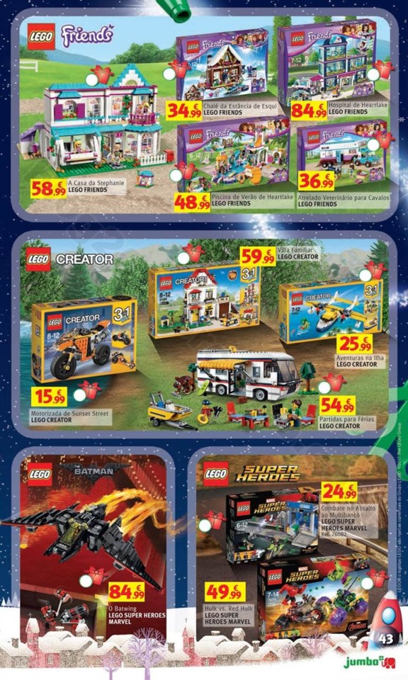 Antevisão Folheto JUMBO Brinquedos Natal promoç