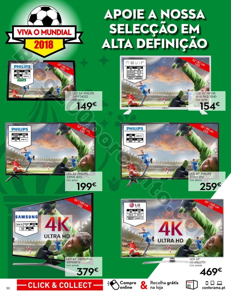 Antevisão Folheto CONFORAMA Mundial promoções d