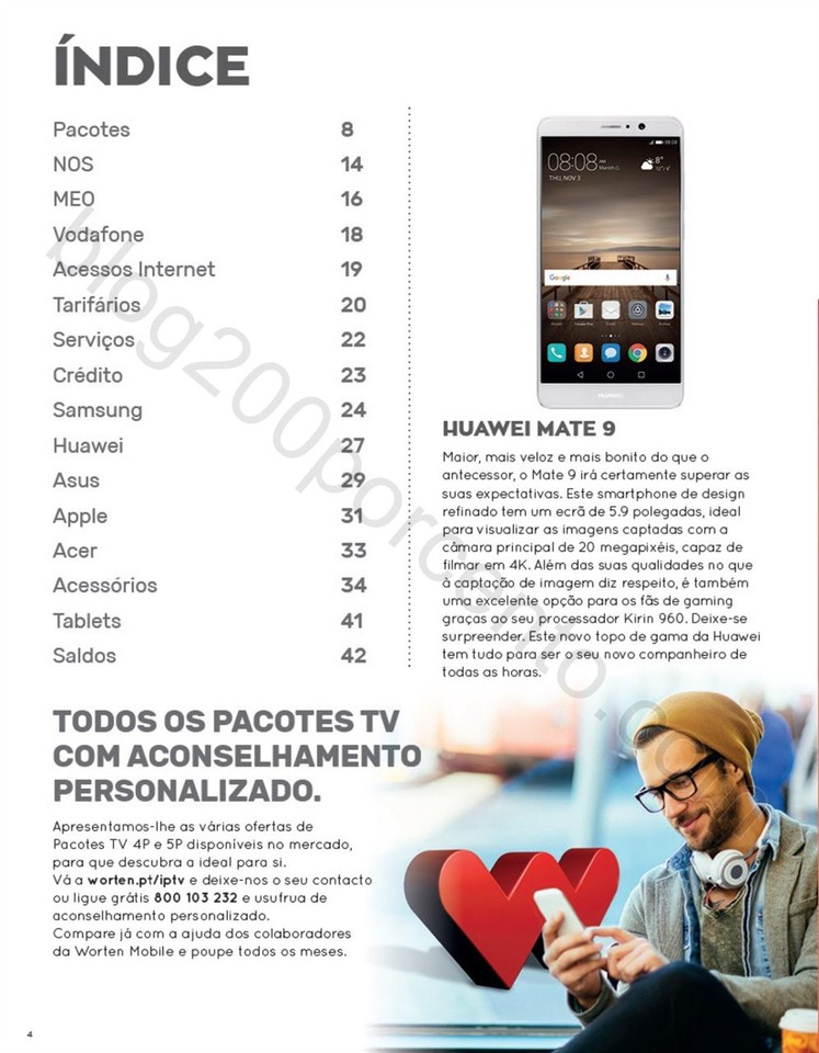 Novo Folheto WORTEN Mobile promoções até 8 feve