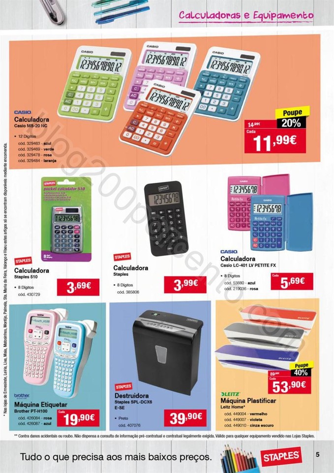 Antevisão Folheto STAPLES Promoções de 22 setem