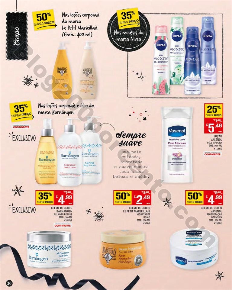 Antevisão Folheto CONTINENTE Fim de ano em Beleza