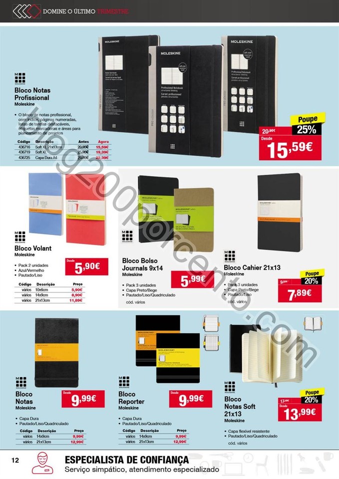 Antevisão Folheto STAPLES Agendas promoções de 