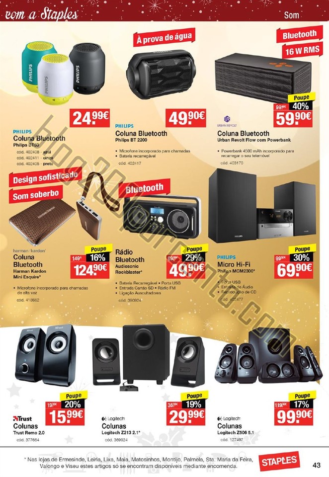 Antevisão Folheto STAPLES Natal promoções de 26