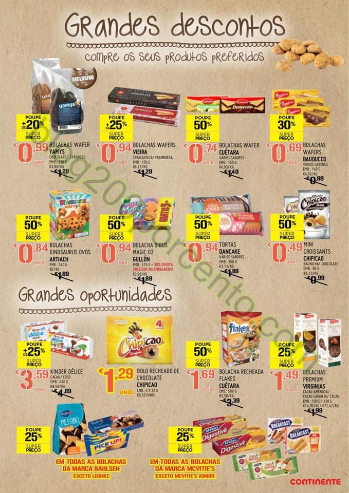 Antevisão Folheto CONTINENTE Extra Bolachas de 5 