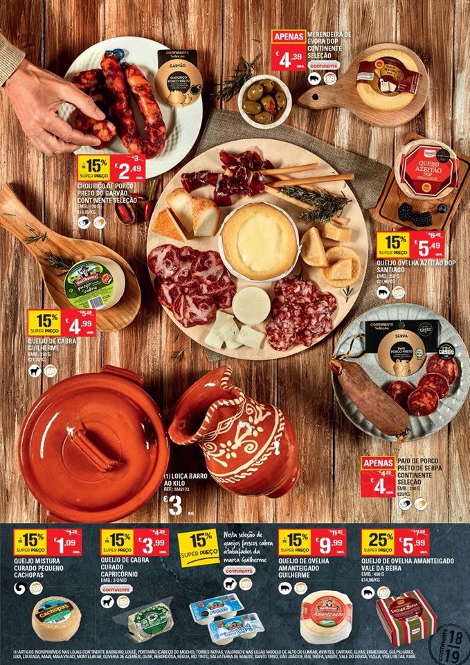 Antevisão Folheto CONTINENTE Feira Queijos, Enchi
