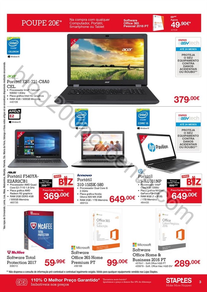 Antevisão Folheto II STAPLES Promoções de 29 de