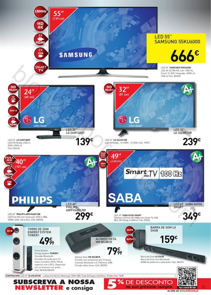 Novo Folheto CONFORAMA promoções de 9 a 23 fever