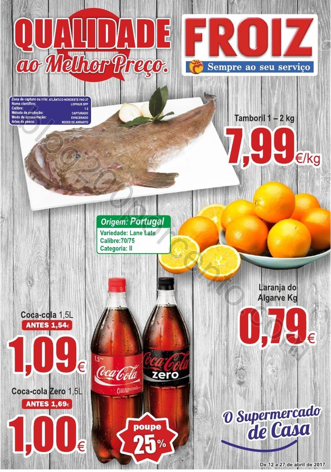 Antevisão Folheto FROIZ Promoções de 12 a 27 ab