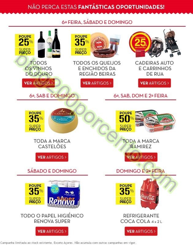 Promoções extra CONTINENTE Fim de semana de 5 a 