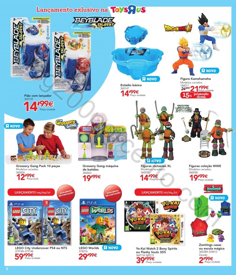 Antevisão Folheto TOYSRUS Promoções de 30 març