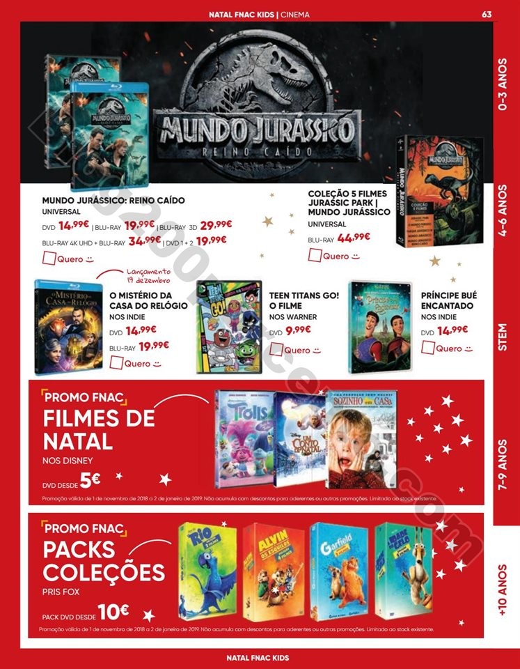 Antevisão Folheto FNAC Natal Kids Promoções de 