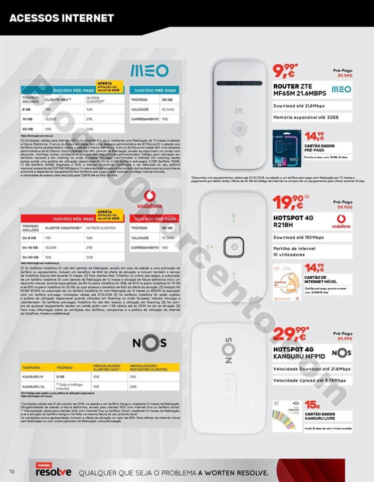 Antevisão Folheto WORTEN mobile promoções de 4 