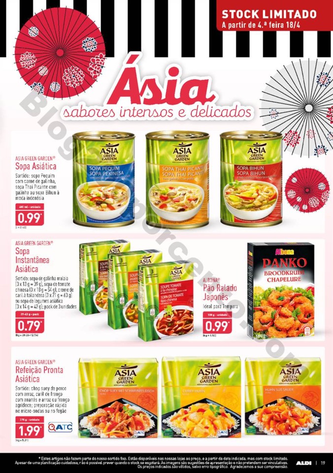 Antevisão Folheto ALDI Ásia promoções a partir