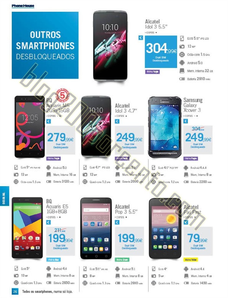 Novo Folheto PHONE HOUSE Natal promoções de 30 n