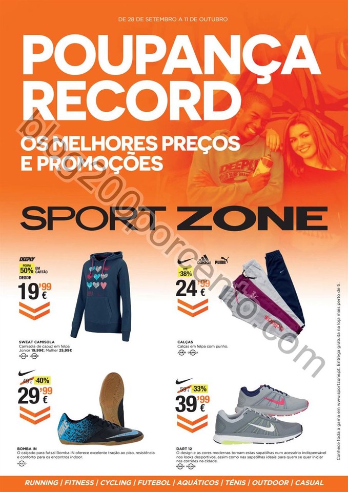 Antevisão Folheto SPORT ZONE Promoções de 28 se
