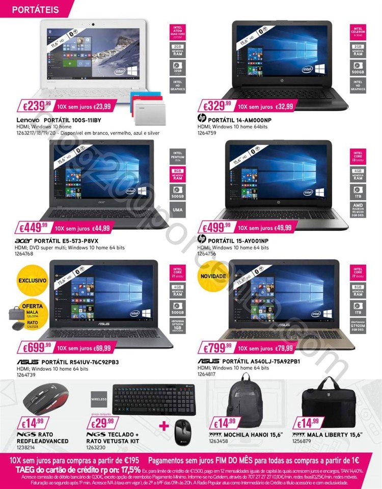 Novo Folheto RADIO POPULAR Regresso às aulas de 2