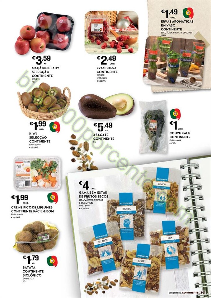 Novo Folheto CONTINENTE Alimentação saudável de