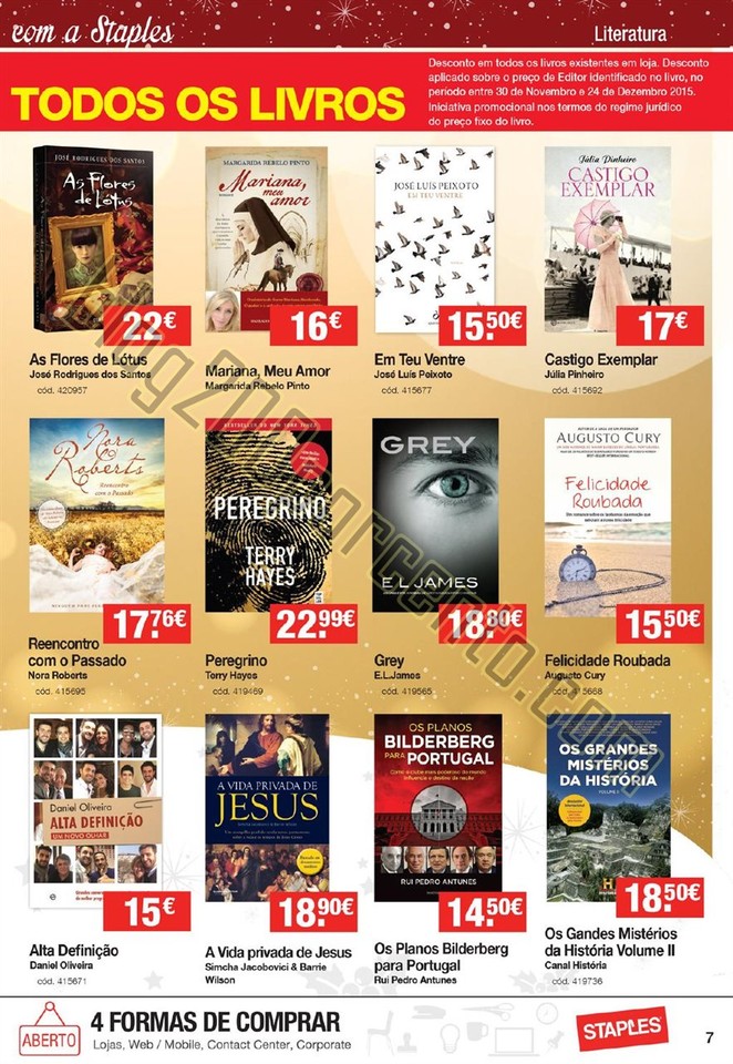 Antevisão Folheto STAPLES Natal promoções de 26