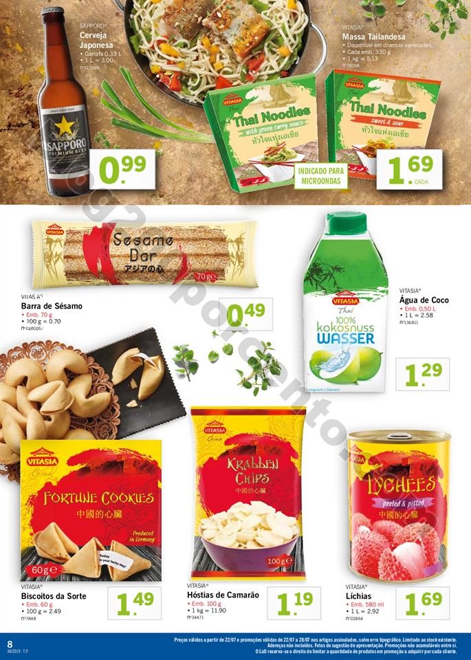 folheto LIDL alimentar Promoções a partir de 22 