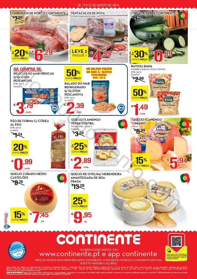 Antevisão Folheto CONTINENTE Fim de semana de 19 