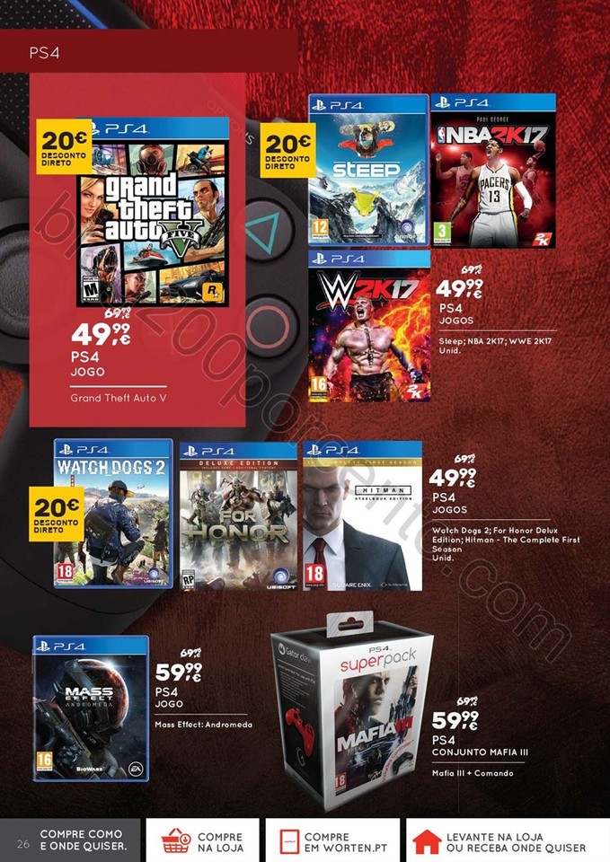 Novo Folheto WORTEN Extra Gamer promoções até 3