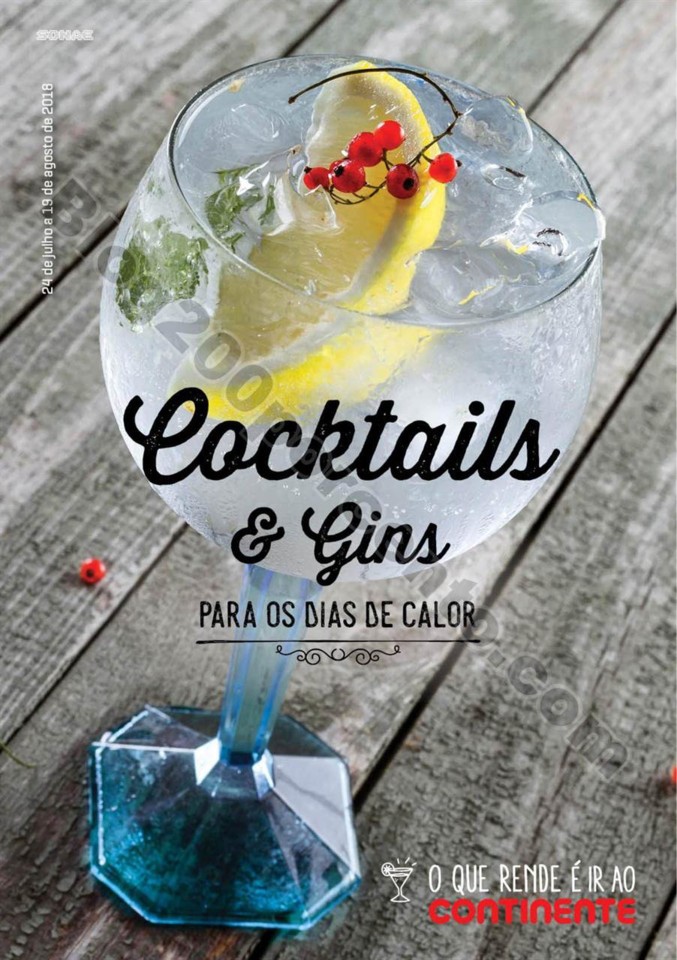 Antevisão Folheto CONTINENTE Cocktails promoçõe