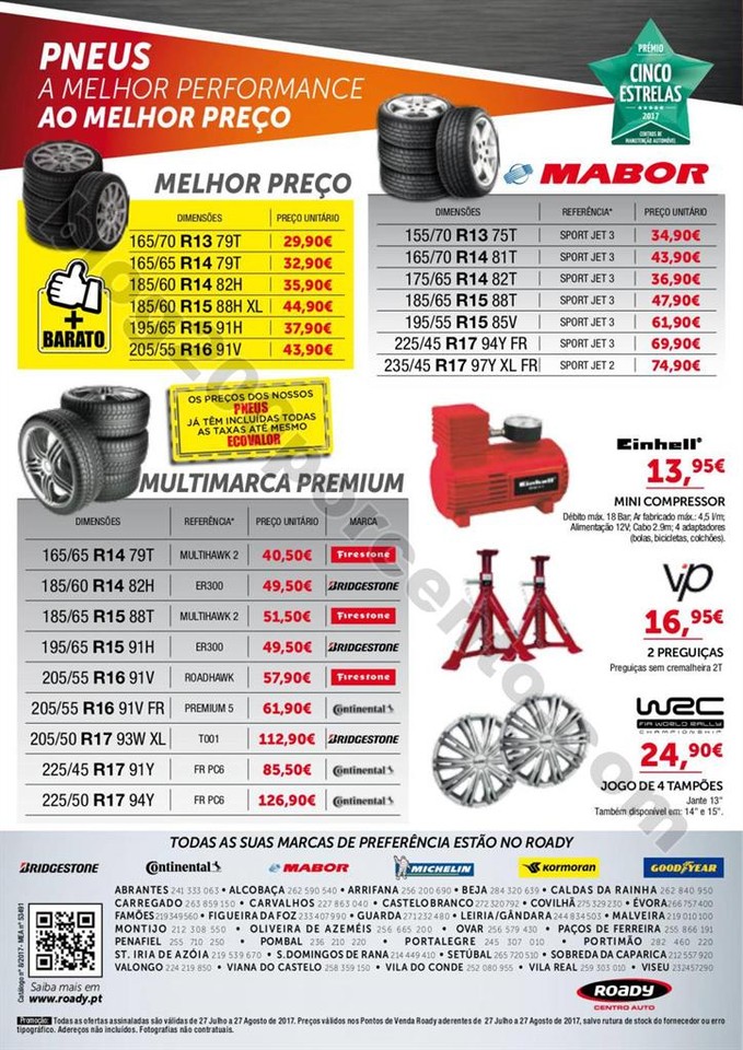 Antevisão Folheto ROADY Promoções de 27 julho a