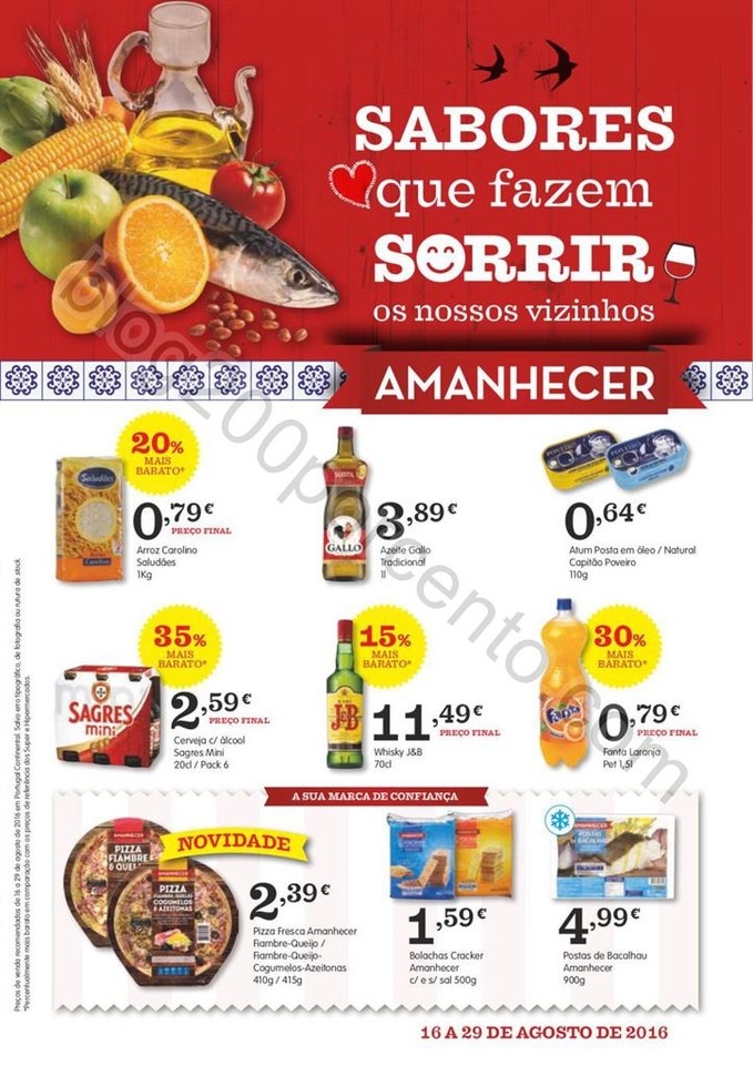 Novo Folheto AMANHECER Promoções de 16 a 29 agos